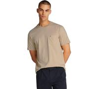 Tommy Hilfiger Essential Solid Pocket Tee Mw0Mw37283, Maglietta a Maniche Corte, Uomo, Khaki (Sandalwood), XS