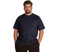 Tommy Hilfiger Uomo T-Shirt Maniche Corte Essential Solid con Taschino sul Petto, Blu (Desert Sky), 5XL