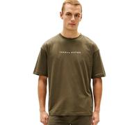 Tommy Hilfiger SS Logo Tee Um0um03643 Maglietta S/S, Khaki (Army Green), L Uomo