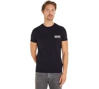 Tommy Hilfiger Uomo T-Shirt Maniche Corte Printed Badge Scollo Rotondo, Blu (Desert Sky), 3XL