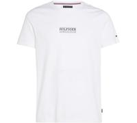 Tommy Hilfiger Uomo T-Shirt Maniche Corte Scollo Rotondo, Bianco (White), XL