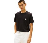 Tommy Hilfiger Uomo T-Shirt Maniche Corte Script Monogram in Cotone, Nero (Black), M
