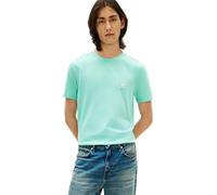 Tommy Hilfiger Uomo T-Shirt Maniche Corte Script Monogram in Cotone, Turchese (Arctic Aqua), L