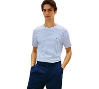Tommy Hilfiger Ess Seasonal Reg Fit Stripe Tee Mw0mw40923 Maglietta S/S, Bianco (Strisce Bianche/Blu Real), M Uomo