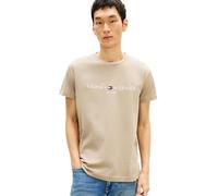 Tommy Hilfiger Uomo T-Shirt Maniche Corte Slim Fit, Beige (Keystone), XL