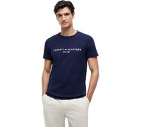 Tommy Hilfiger Uomo T-Shirt Maniche Corte Slim Fit, Blu (Carbon Navy), XXL