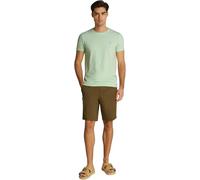 Tommy Hilfiger Uomo T-Shirt Maniche Corte Stretch Slim Fit Tee Scollo Rotondo, Verde (Opal Green), S