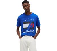 Tommy Hilfiger Uomo T-Shirt Maniche Corte US SailGP Graphic in Cotone, Blu (Regal Blue), M