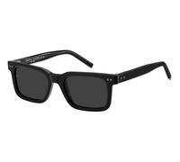 Tommy Hilfiger Uomo TH 85/S 807/IR Occhiali da sole Acetato Nero Grigio Squadrata Normale