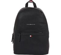 Tommy Hilfiger Uomo Zaino Essential PU Backpack Bagaglio a Mano, Nero (Black), Taglia Unica