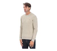 Tommy Hilfiger - Vintage Beige Crewneck Sweater - - Knitwear - Uomo - Beige - M