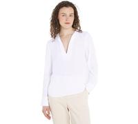 Tommy Hilfiger Viscose Crepe V-neck Blouse Ww0ww40529, Bluse Donna, Bianco (Th Optic White), 38