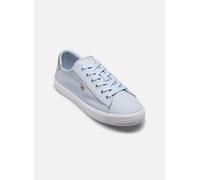 Tommy Hilfiger Donna Sneakers Vulcanizzate Canvas Lace Up Eleganti, Blu (Breezy Blue), 37