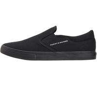 Tommy Hilfiger Vulc Core Slip on Fm0fm05689, Basso Top Uomo, Black (Black), 45 EU