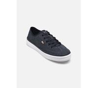 Tommy Hilfiger Washed Canvas Vulc Sneaker Fw0Fw08894, Basso Top, Donna, Blu (Space Blue), 40 EU
