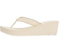 Tommy Hilfiger Donna Infradito Wedge Beach Sandal con Zeppa, Avorio (Muslin), 38