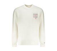 Tommy Hilfiger White Cotton Men's Sweatshirt - L