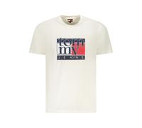 Tommy Hilfiger White Cotton Men's T-Shirt - S