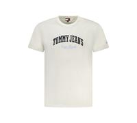 Tommy Hilfiger White Cotton Men's T-Shirt - XL