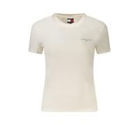 Tommy Hilfiger White Cotton Women T-Shirt - XL