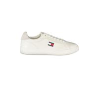 Tommy Hilfiger White Leather Men Sneaker - EU43/US10