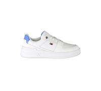 Tommy Hilfiger White Polyester Sneaker - EU38/US8