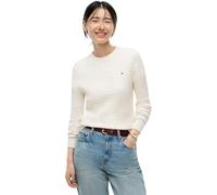 Tommy Hilfiger Women Sweaters Cotton Mini Cable SWEATERWW0WW44993 Yellow (Ivory Petal), S