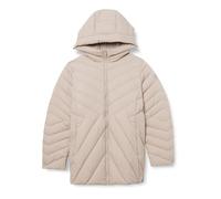Tommy Hilfiger Women's CRV CHEVRON MW PADDED JACKET Puffer Jacket, Beige, 54