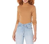 Tommy Hilfiger Women's Long Sleeve Turtleneck Sweater, Tobacco Brown, X-Large