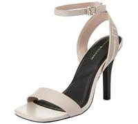 Tommy Hilfiger Sporty Leather High Heel Sandal FW0FW07795, Tacco Donna, Grigio (Smooth Taupe), 37 EU