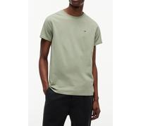 Tommy Jeans Uomo T-Shirt Maniche Corte Original Slim Fit, Avorio (Spring Olive), S