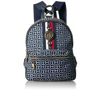 Tommy Hilfiger Zaino da donna Jaden Plus, Stampa blu navy/bianca, taglia unica