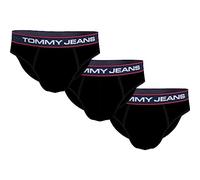 Tommy Jeans 3P Brief UM0UM02970 Slip, Nero (Black/Black/Black), XL Uomo