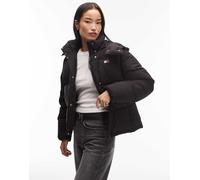 Tommy Jeans Donna Piumino Alaska Grid Down con Cappuccio, Nero (Black), M