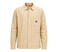 Tommy Jeans - Badge Oversized Fit Overshirt - - Shirts - Uomo - Beige - XS