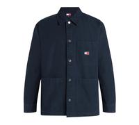Tommy Jeans - Badge Oversized Fit Overshirt - - Shirts - Uomo - Blu - S