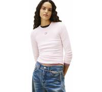 TOMMY JEANS Badge W - maglia maniche lunghe - donna Light Pink L