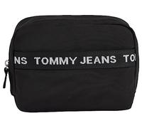 Tommy Jeans Beauty Case Uomo Essential Nylon Sostenibile, Multicolore (Black), Taglia Unica