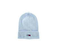 tommy jeans Berretti flag beanie c1x chambray blue, blu, Taglia Unica