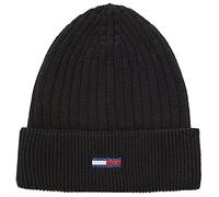 Tommy Jeans Berretto Donna TJW Flag Beanie, Nero (Black), Onesize