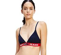 Tommy Jeans Bralette Donna Elasticizzata, Blu (Desert Sky), M