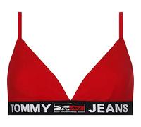 Tommy Jeans Bralette Donna Elasticizzata, Rosso (Primary Red), S