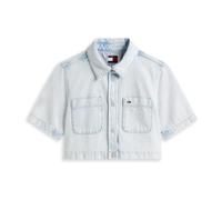 Tommy Jeans - Camicia a maniche corte accorciata - - Blouses & Shirts - Donna - Blu - L