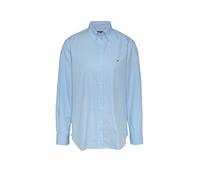 Tommy Jeans Donna Camicia Pinstripe Poplin Regular Fit, Multicolore (Sugarplum Blue/Stripe), S