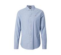 Tommy Jeans Tjm Slim Stretch - camicia a maniche lunghe - uomo XL Blue man Cotone Organico/Biologico
