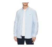 Tommy Jeans - Camicia Blu con Logo in Cotone - - Shirts - Uomo - Blu - S