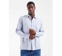 Tommy Jeans - Camicia comoda in seersucker blu a righe 46