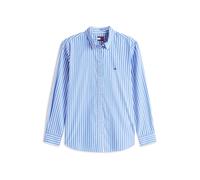 Tommy Jeans Tjw Reg Poplin Shirt Ext Dw0dw22211 Camicia L/S, Blue (Empire Blue/Stripe), M Donna