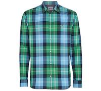 Tommy Jeans Camicia da uomo per il tempo libero TJM CLSC Essential Check Shirt, verde, XL