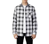 Tommy Jeans Camicia da Uomo Tjm Check Flanella, Bianco/Multi Check, S